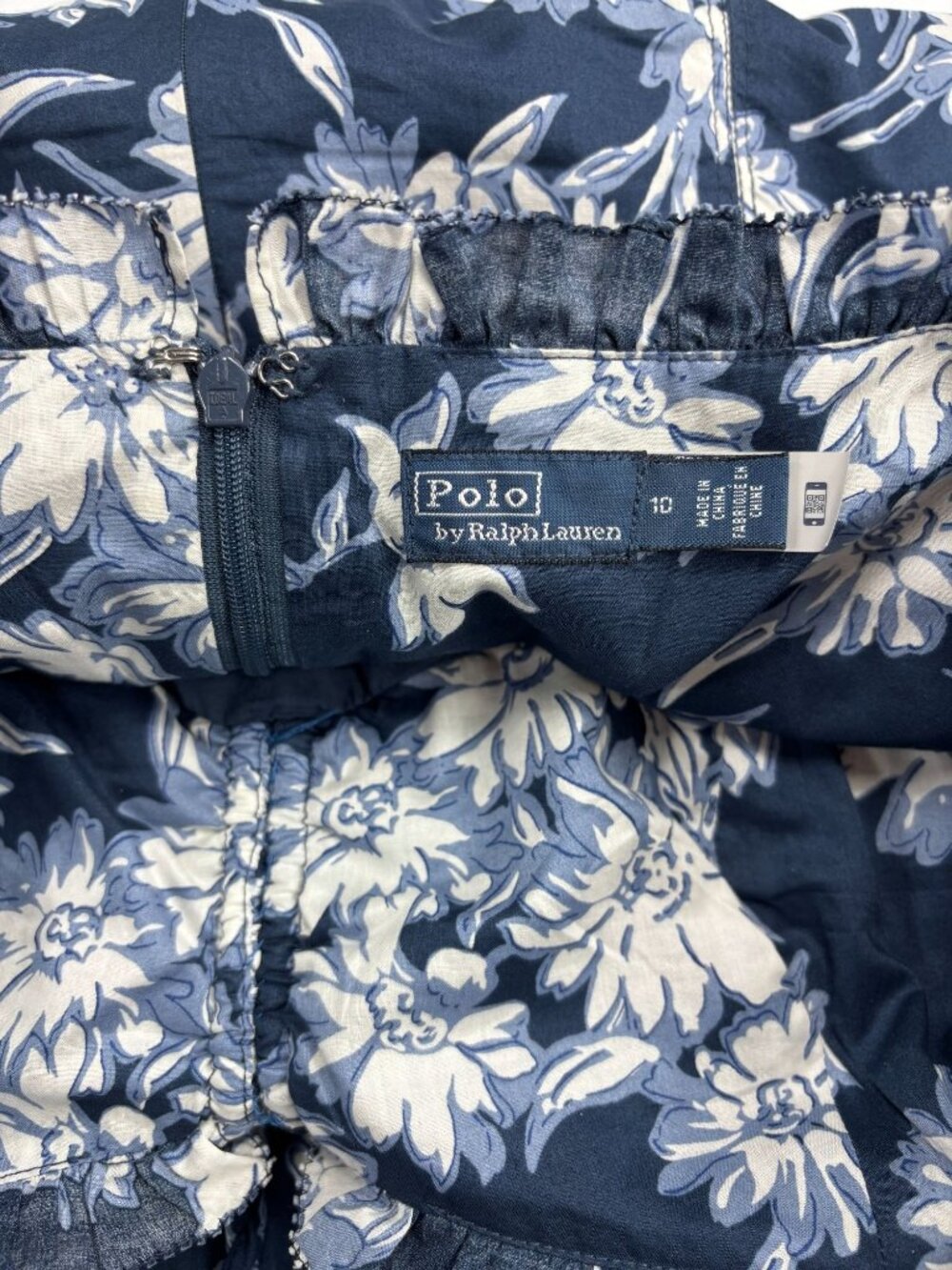 Polo by Ralph Lauren Navy White BLOOM Midi Dress size 10 originally $598 floral - Picture 6 of 15